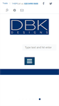 Mobile Screenshot of dbkdesigns.co.uk